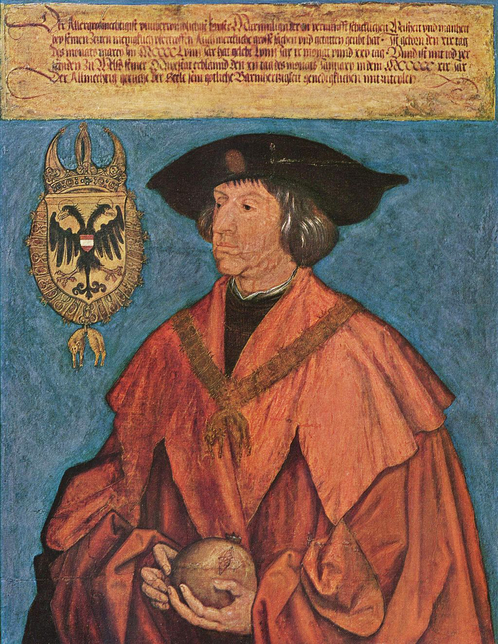 Emperor Maximilian I (1519) in Detail Albrecht Durer